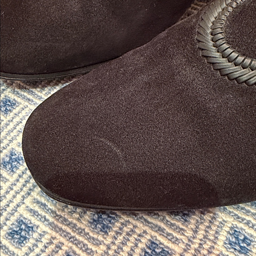 Salvatore Ferragamo "Lavorazione Originale" Black Suede Loafers - 12 EE Wide - Picture 8 of 9